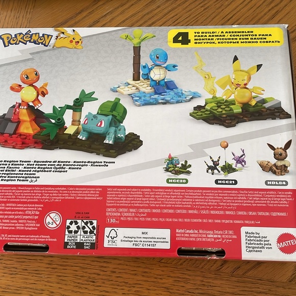 Pokémon Mega Construx Kanto Region Team 4 to Build NEW - Picture 2 of 2